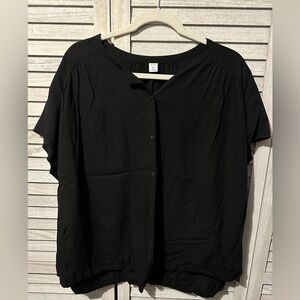 Old Navy Women's Black Button-Down Blouse